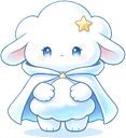 Guardian in a blue cape